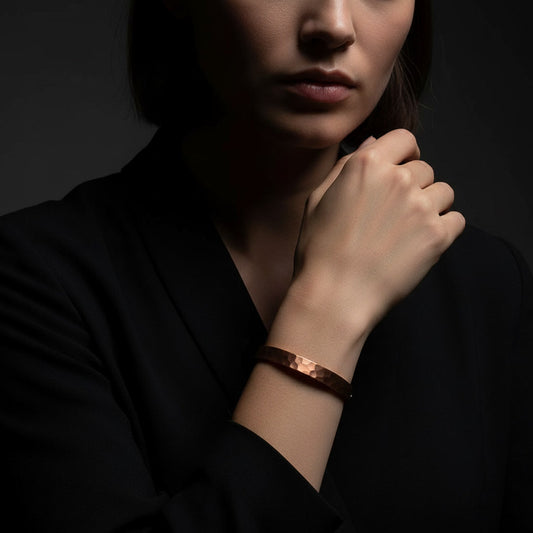 Hammered Copper Cuff Bracelet