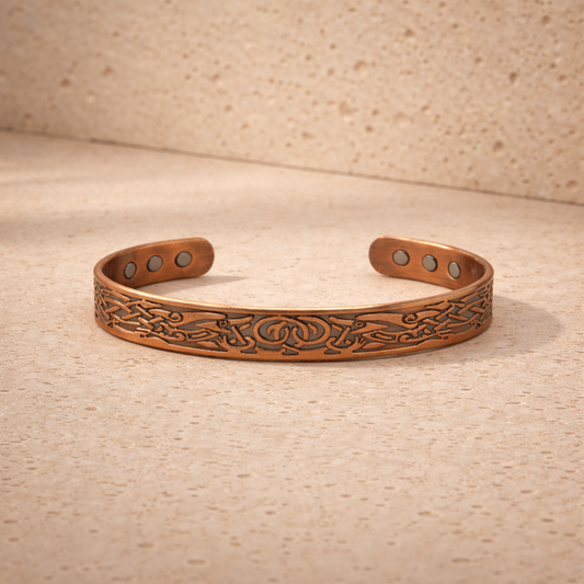 Solid Copper Bracelet - Adjustable Cuff - Unisex